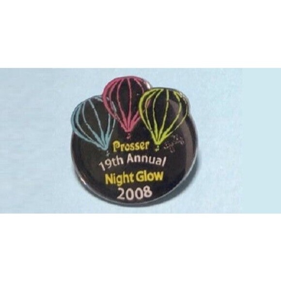 PROSSER 19th Balloon GLOW, Washington HOT AIR BALLOON Event - signed Pin🎈🎈 - Picture 1 of 3